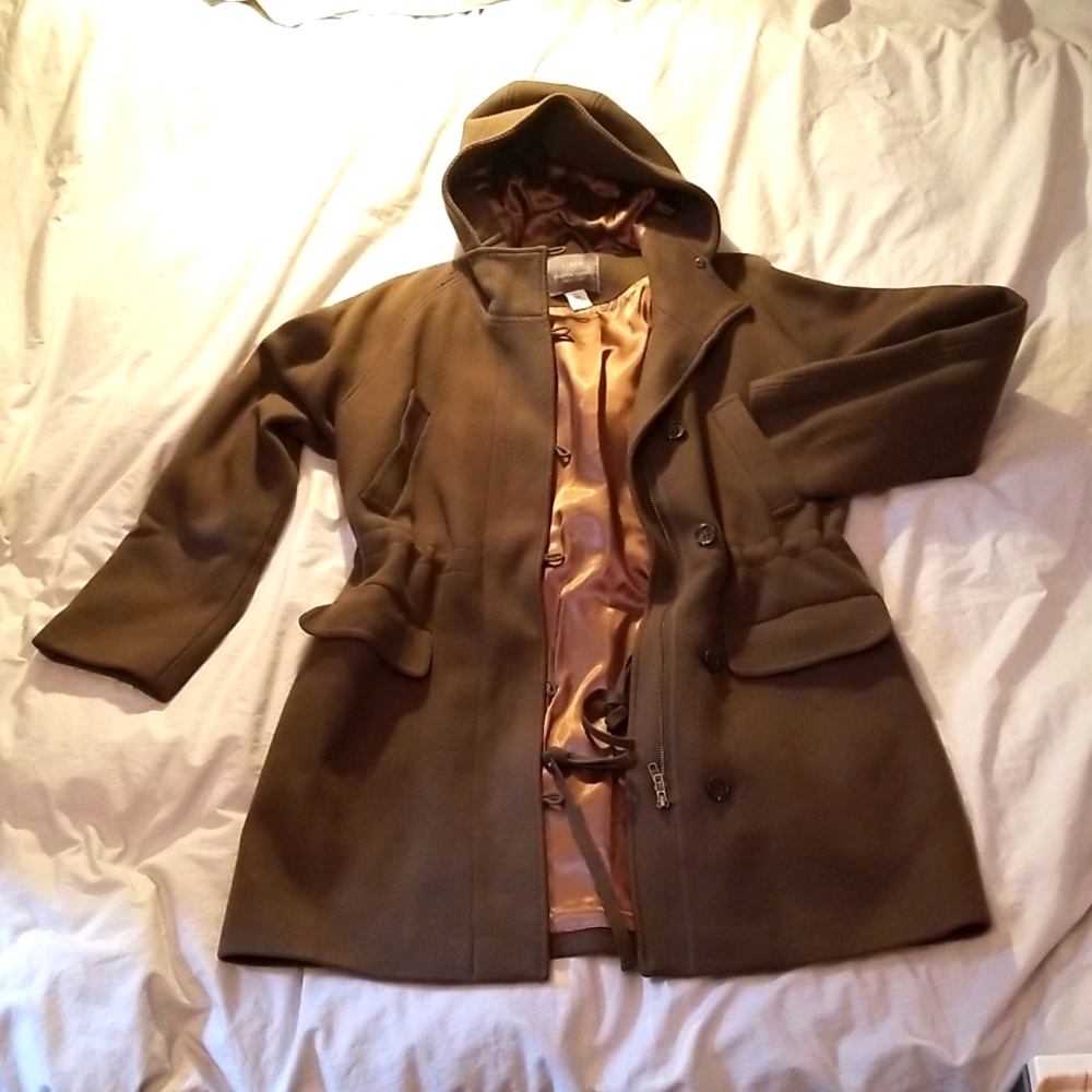 JCREW NELLO GORI STADIUM CLOTH WOOL HOODED COAT PARKA